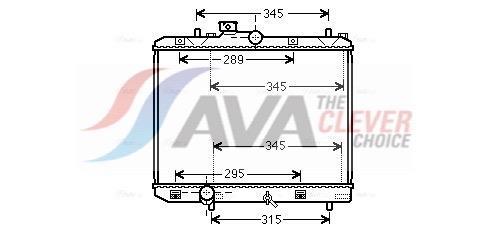 Radiateur moteur (Radiateur de refroidissement) AVA Deutschland GmbH ref. SZ2111