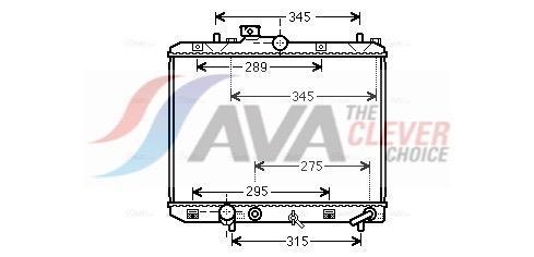 Radiateur moteur (Radiateur de refroidissement) AVA Deutschland GmbH ref. SZ2112