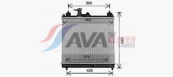 Radiateur moteur (Radiateur de refroidissement) AVA Deutschland GmbH SZ2163