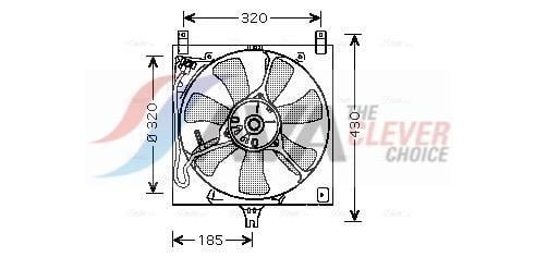 Ventilateur de refroidissement du moteur (Motoventilateur) AVA Deutschland GmbH SZ7504