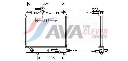 Radiateur moteur (Radiateur de refroidissement) AVA Deutschland GmbH ref. SZA2058