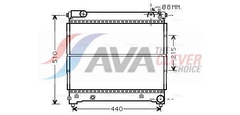 Radiateur moteur (Radiateur de refroidissement) AVA Deutschland GmbH ref. SZA2074