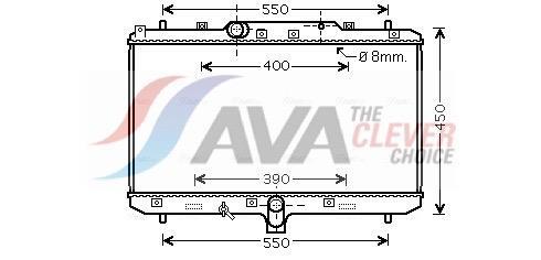 Radiateur moteur (Radiateur de refroidissement) AVA Deutschland GmbH ref. SZA2086