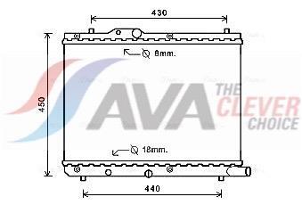 Radiateur moteur (Radiateur de refroidissement) AVA Deutschland GmbH ref. SZA2122