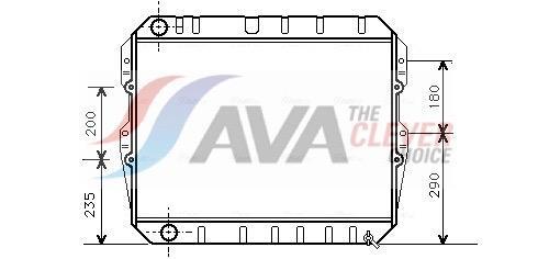 Radiateur moteur (Radiateur de refroidissement) AVA Deutschland GmbH ref. TO2134