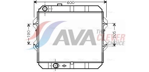 Radiateur moteur (Radiateur de refroidissement) AVA Deutschland GmbH ref. TO2292