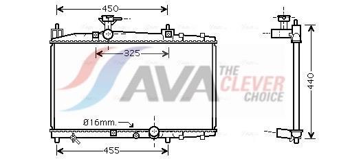 Radiateur moteur (Radiateur de refroidissement) AVA Deutschland GmbH ref. TO2317