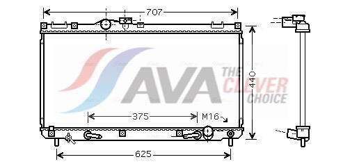 Radiateur moteur (Radiateur de refroidissement) AVA Deutschland GmbH ref. TO2322