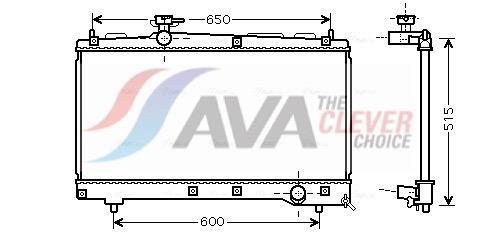 Radiateur moteur (Radiateur de refroidissement) AVA Deutschland GmbH ref. TO2331