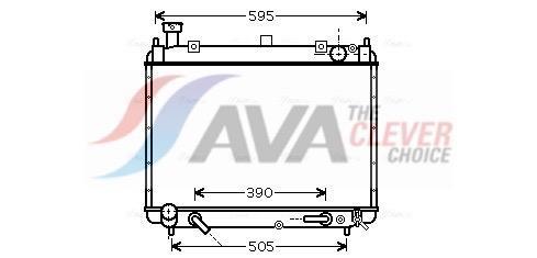 Radiateur moteur (Radiateur de refroidissement) AVA Deutschland GmbH ref. TO2340
