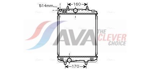 Radiateur moteur (Radiateur de refroidissement) AVA Deutschland GmbH ref. TO2359