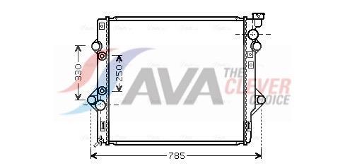 Radiateur moteur (Radiateur de refroidissement) AVA Deutschland GmbH ref. TO2367