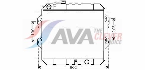 Radiateur moteur (Radiateur de refroidissement) AVA Deutschland GmbH ref. TO2371