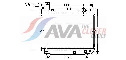 Radiateur moteur (Radiateur de refroidissement) AVA Deutschland GmbH ref. TO2488