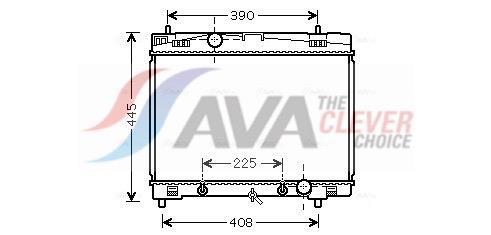 Radiateur moteur (Radiateur de refroidissement) AVA Deutschland GmbH ref. TO2577