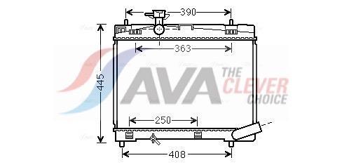 Radiateur moteur (Radiateur de refroidissement) AVA Deutschland GmbH TO2663