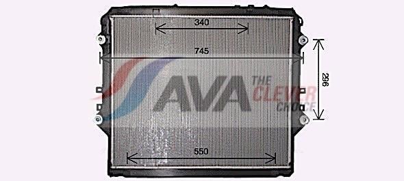 Radiateur moteur (Radiateur de refroidissement) AVA Deutschland GmbH ref. TO2752