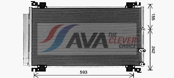 Condenseur, climatisation (Radiateur de climatisation) AVA Deutschland GmbH ref. TO5766D