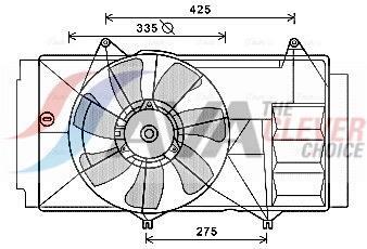 Ventilateur de refroidissement du moteur (Motoventilateur) AVA Deutschland GmbH TO7580