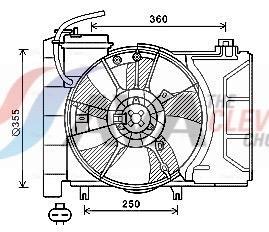 Ventilateur de refroidissement du moteur (Motoventilateur) AVA Deutschland GmbH ref. TO7647