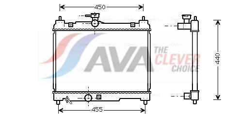 Radiateur moteur (Radiateur de refroidissement) AVA Deutschland GmbH ref. TOA2251