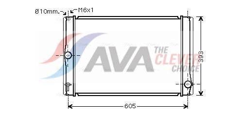 Radiateur moteur (Radiateur de refroidissement) AVA Deutschland GmbH ref. TOA2400
