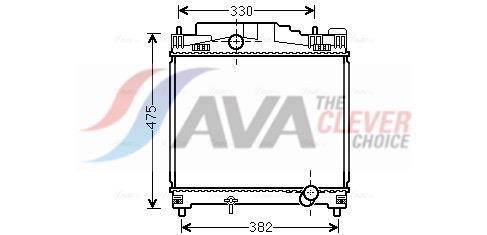 Radiateur moteur (Radiateur de refroidissement) AVA Deutschland GmbH ref. TOA2502