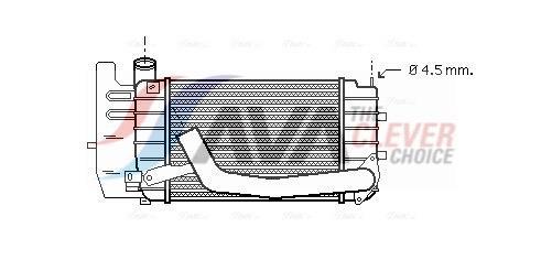 Intercooler permutador ar-ar AVA Deutschland GmbH ref. TOA4361