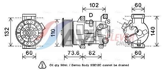 Compressor de climatização AVA Deutschland GmbH ref. TOAK683