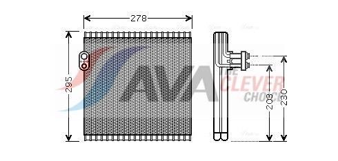 Evaporateur climatisation AVA Deutschland GmbH ref. TOV485