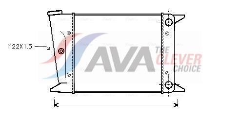 Radiateur moteur (Radiateur de refroidissement) AVA Deutschland GmbH ref. VN2002