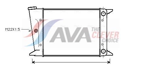 Radiateur moteur (Radiateur de refroidissement) AVA Deutschland GmbH ref. VN2004