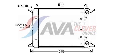 Radiateur moteur (Radiateur de refroidissement) AVA Deutschland GmbH ref. VN2005