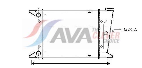 Radiateur moteur (Radiateur de refroidissement) AVA Deutschland GmbH ref. VN2006