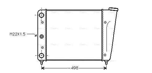 Radiateur moteur (Radiateur de refroidissement) AVA Deutschland GmbH VN2009