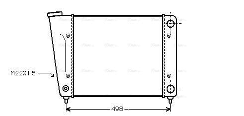 Radiateur moteur (Radiateur de refroidissement) AVA Deutschland GmbH VN2010