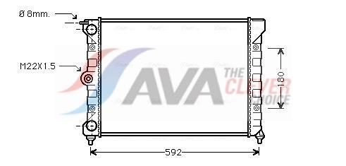 Radiateur moteur (Radiateur de refroidissement) AVA Deutschland GmbH VN2011