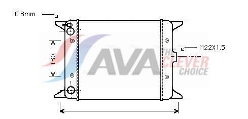 Radiateur moteur (Radiateur de refroidissement) AVA Deutschland GmbH VN2012