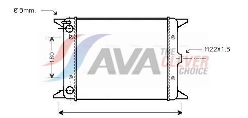 Radiateur moteur (Radiateur de refroidissement) AVA Deutschland GmbH VN2013
