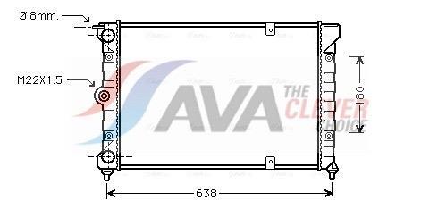 Radiateur moteur (Radiateur de refroidissement) AVA Deutschland GmbH ref. VN2018
