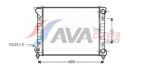 Radiador motor AVA Deutschland GmbH ref. VN2070