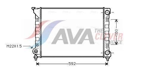 Radiateur moteur (Radiateur de refroidissement) AVA Deutschland GmbH ref. VN2071