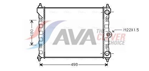 Radiateur moteur (Radiateur de refroidissement) AVA Deutschland GmbH ref. VN2092