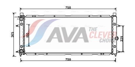 Radiateur moteur (Radiateur de refroidissement) AVA Deutschland GmbH ref. VN2094