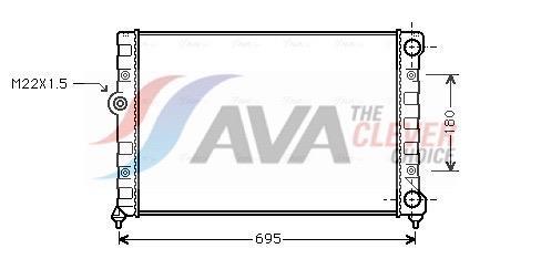 Radiateur moteur (Radiateur de refroidissement) AVA Deutschland GmbH ref. VN2109
