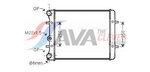 Radiateur moteur (Radiateur de refroidissement) AVA Deutschland GmbH ref. VN2152