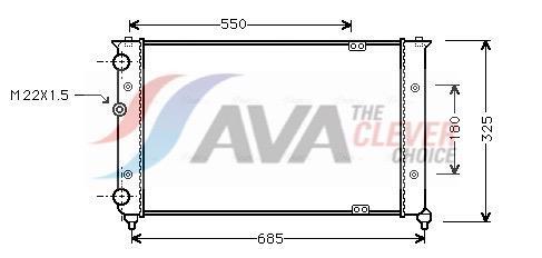 Radiateur moteur (Radiateur de refroidissement) AVA Deutschland GmbH ref. VN2156
