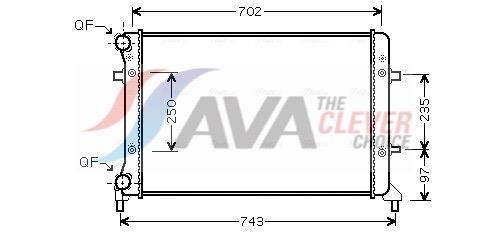 Radiateur moteur (Radiateur de refroidissement) AVA Deutschland GmbH VN2205