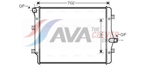 Radiateur moteur (Radiateur de refroidissement) AVA Deutschland GmbH ref. VN2208