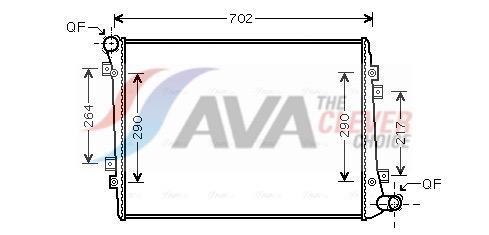 Radiateur moteur (Radiateur de refroidissement) AVA Deutschland GmbH ref. VN2224